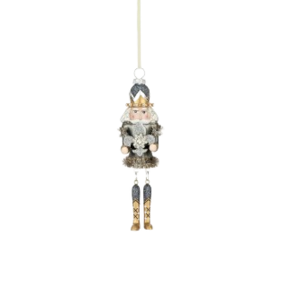 Glass Nutcracker Ornament
