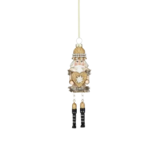 Glass Nutcracker Ornament