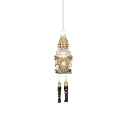 Glass Nutcracker Ornament