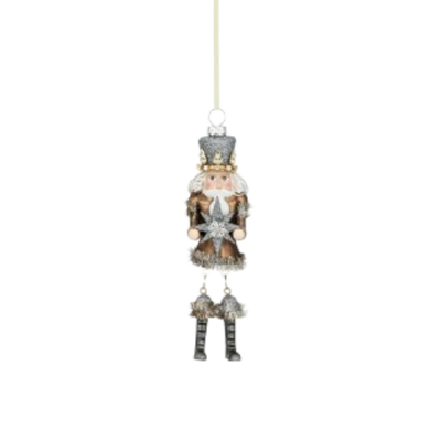 Glass Nutcracker Ornament