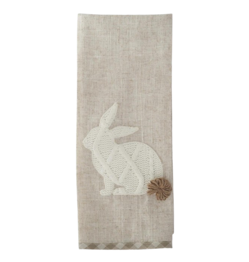 Dish Towel - Knitted Bunny