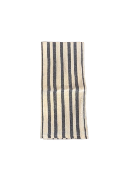Striped Towel, black/white