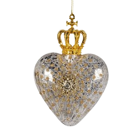 Heart Crown Ornament
