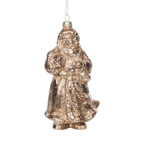Bronze Santa Ornament