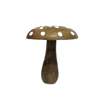 Carved Wooden Dotted Mushroom