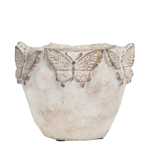 Butterfly Rimmed Planter
