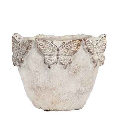 Butterfly Rimmed Planter