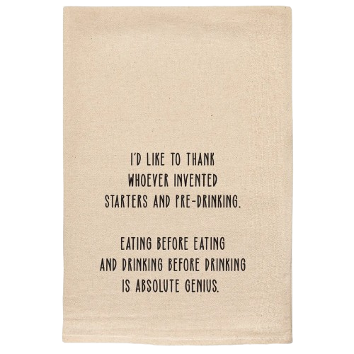 Dish Towel - Starters and Pre-Drinking