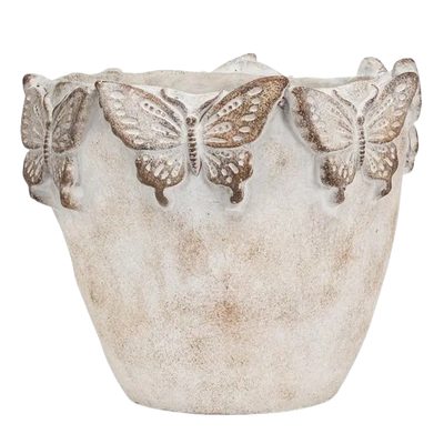 Butterfly Rimmed Planter