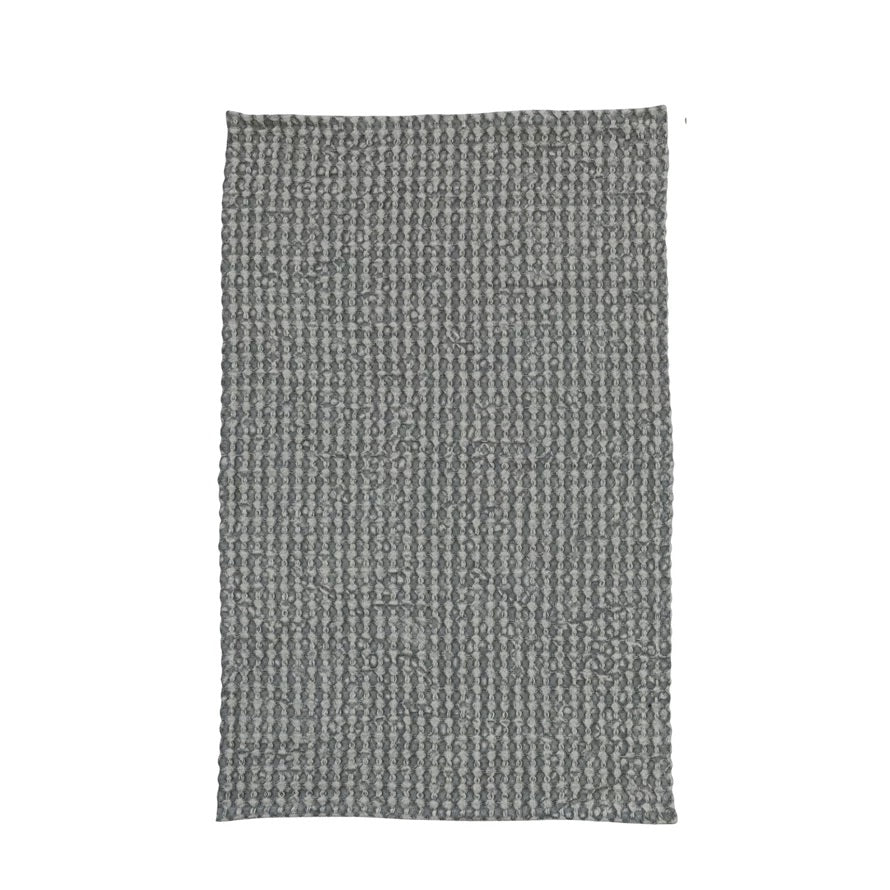 Waffle Weave Tea Towel, blue