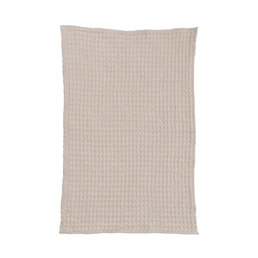 Waffle Weave Tea Towel, natural