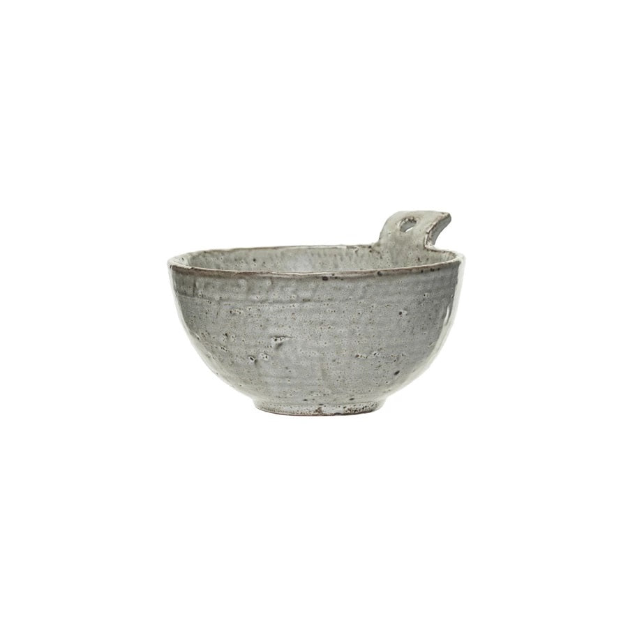 Stoneware Bowl with Handle