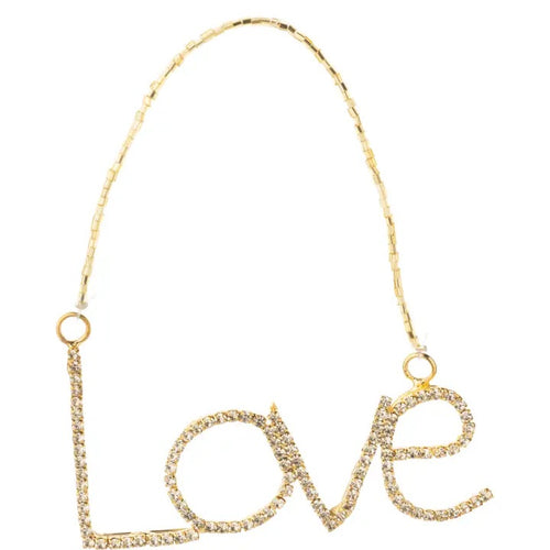 "Love" Ornament, gold