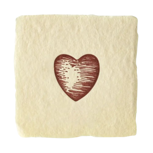 Handmade Letterpress - Petite Heart