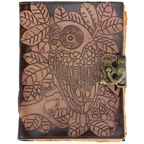 Leather Journal - Owl