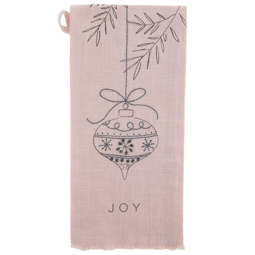 Embroidered Tea Towel, ornament