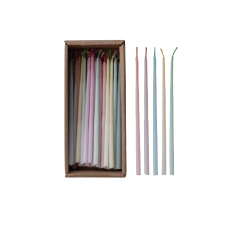 Thin Taper Candles, set/48