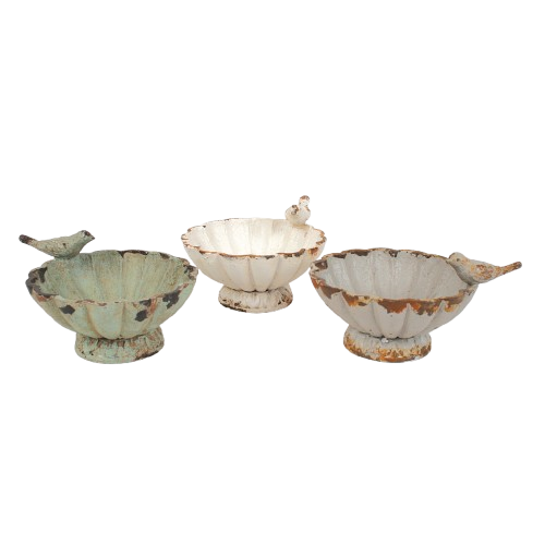 Pewter Bowl with Bird