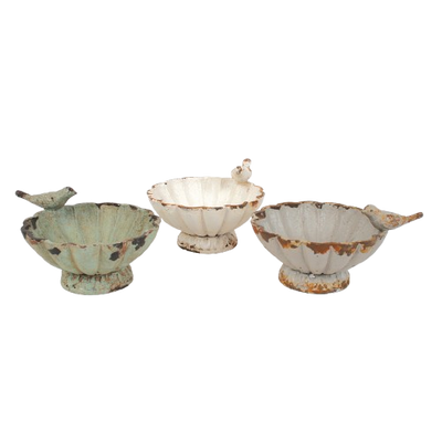 Pewter Bowl with Bird