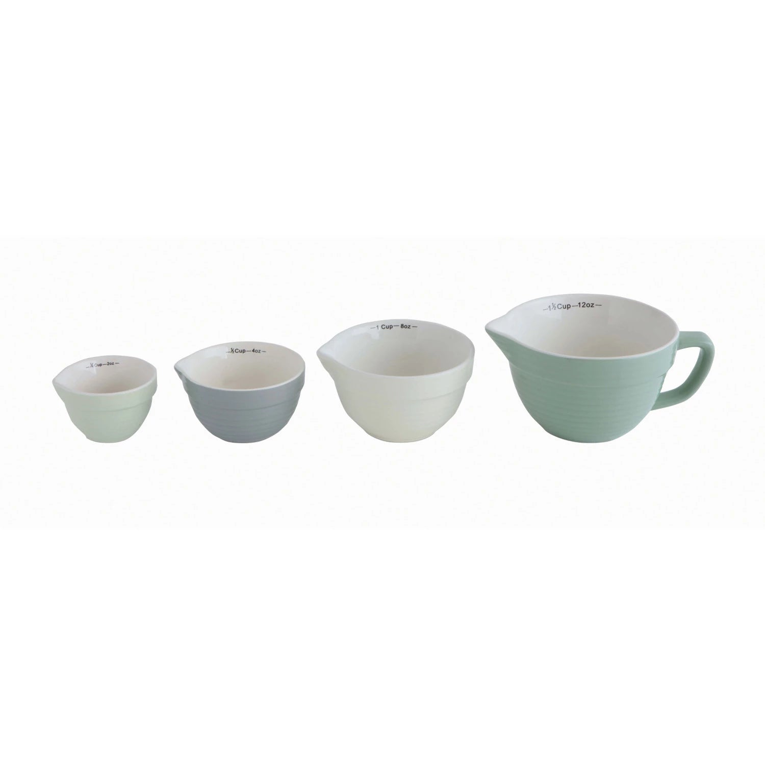 Stoneware Measuring Cups, set/4