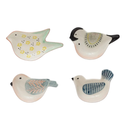 Patterned Bird Dish