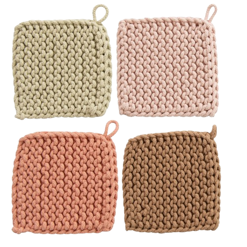 Crochet Pot Holder, garden