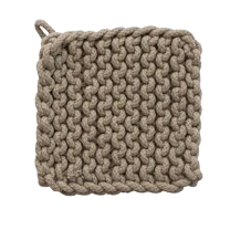 Crochet Pot Holder, neutral