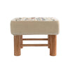 Embroidered Cotton Stool