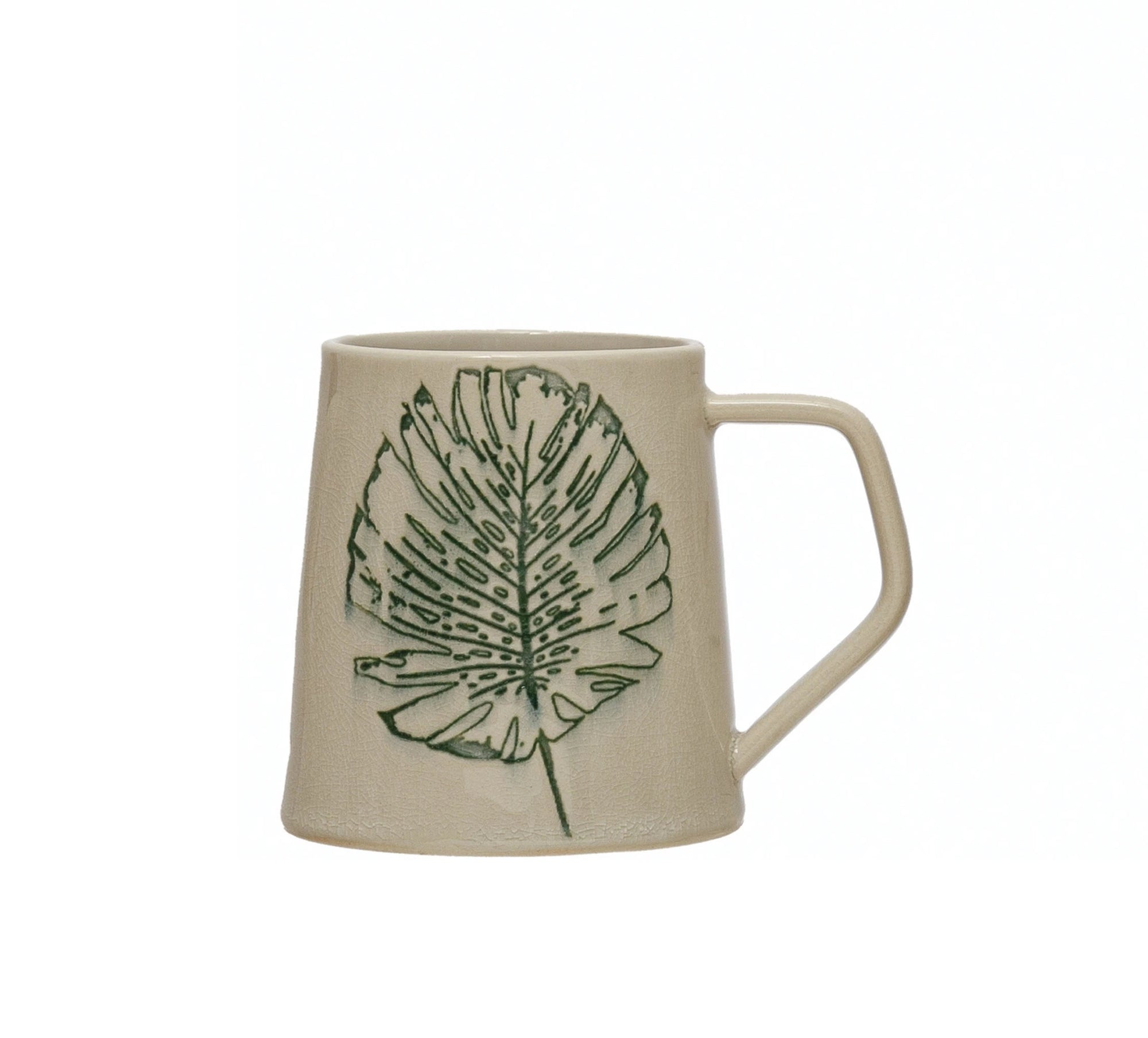 Debossed Leaf Mug