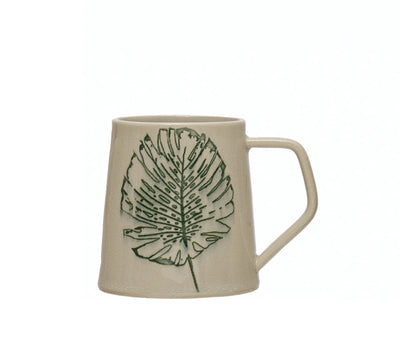 Debossed Leaf Mug