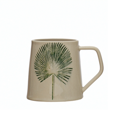 Debossed Leaf Mug