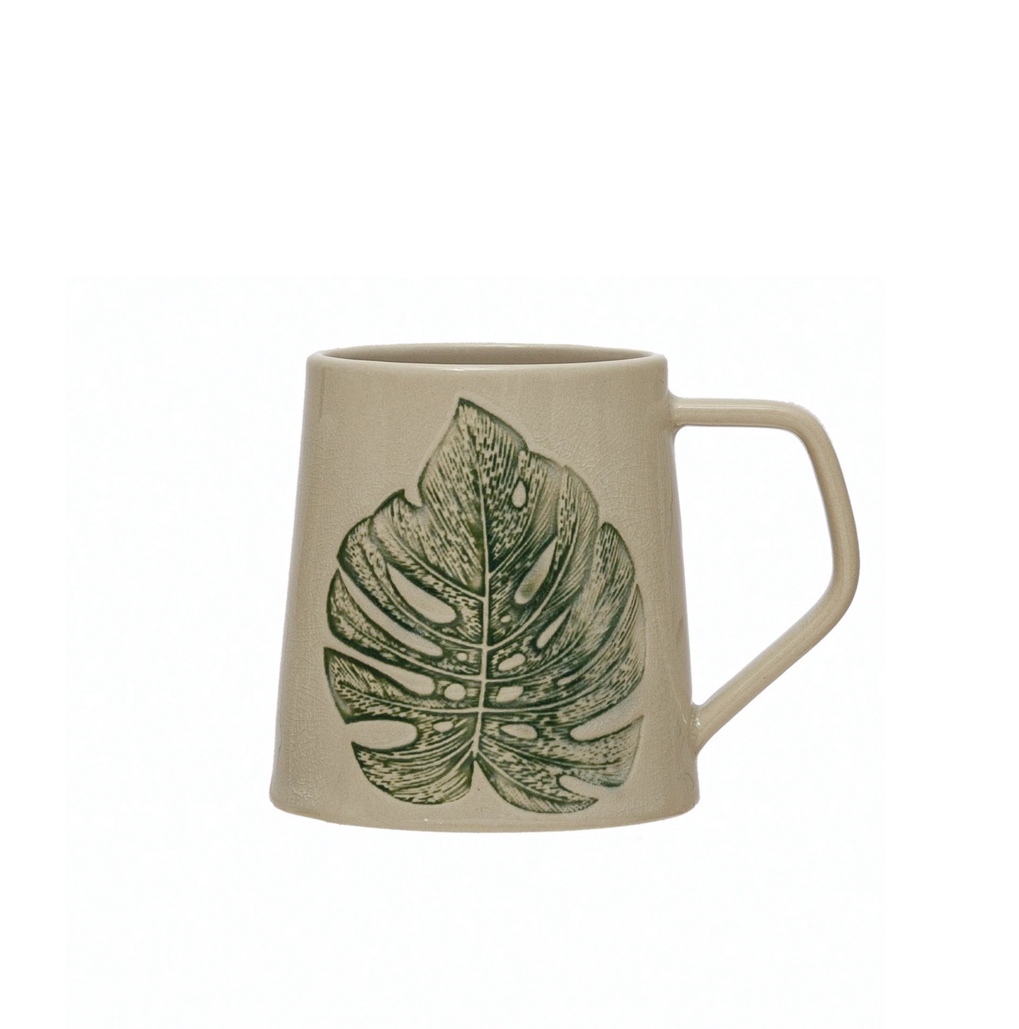 Debossed Leaf Mug