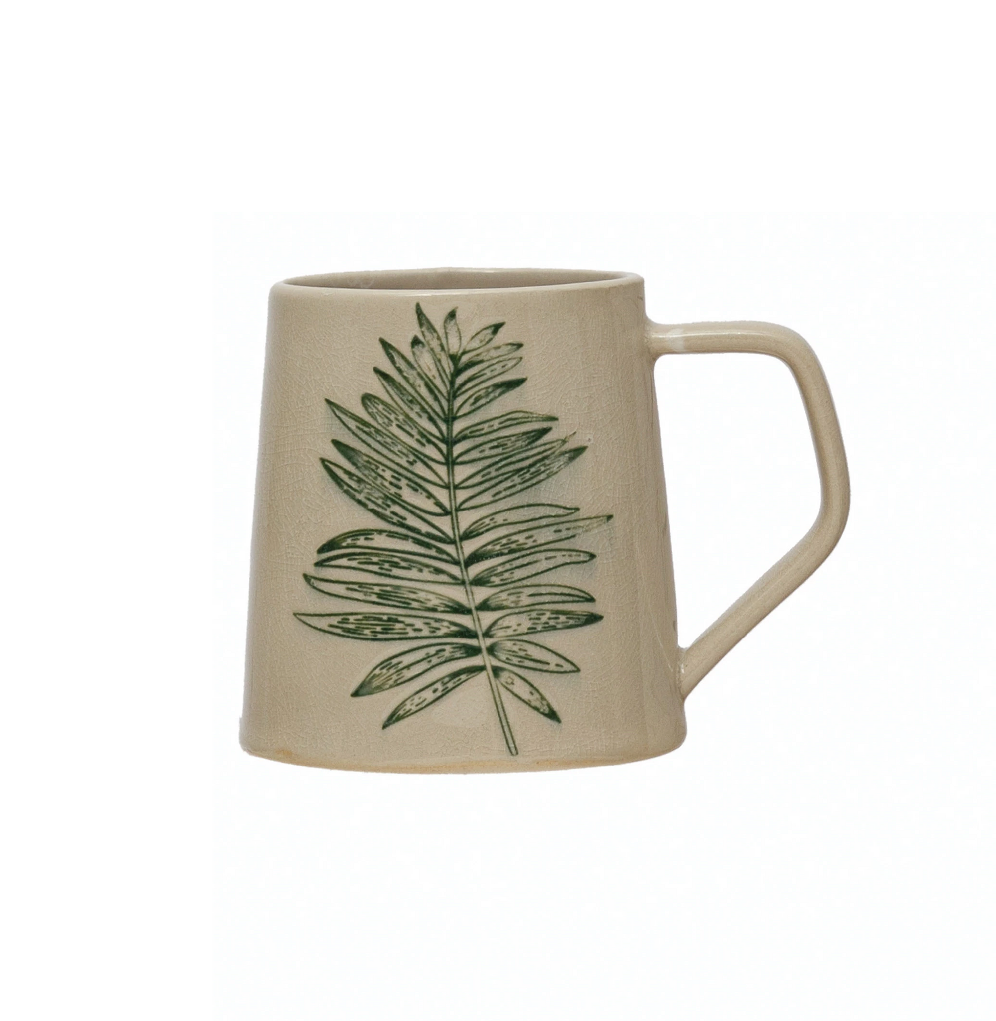 Debossed Leaf Mug