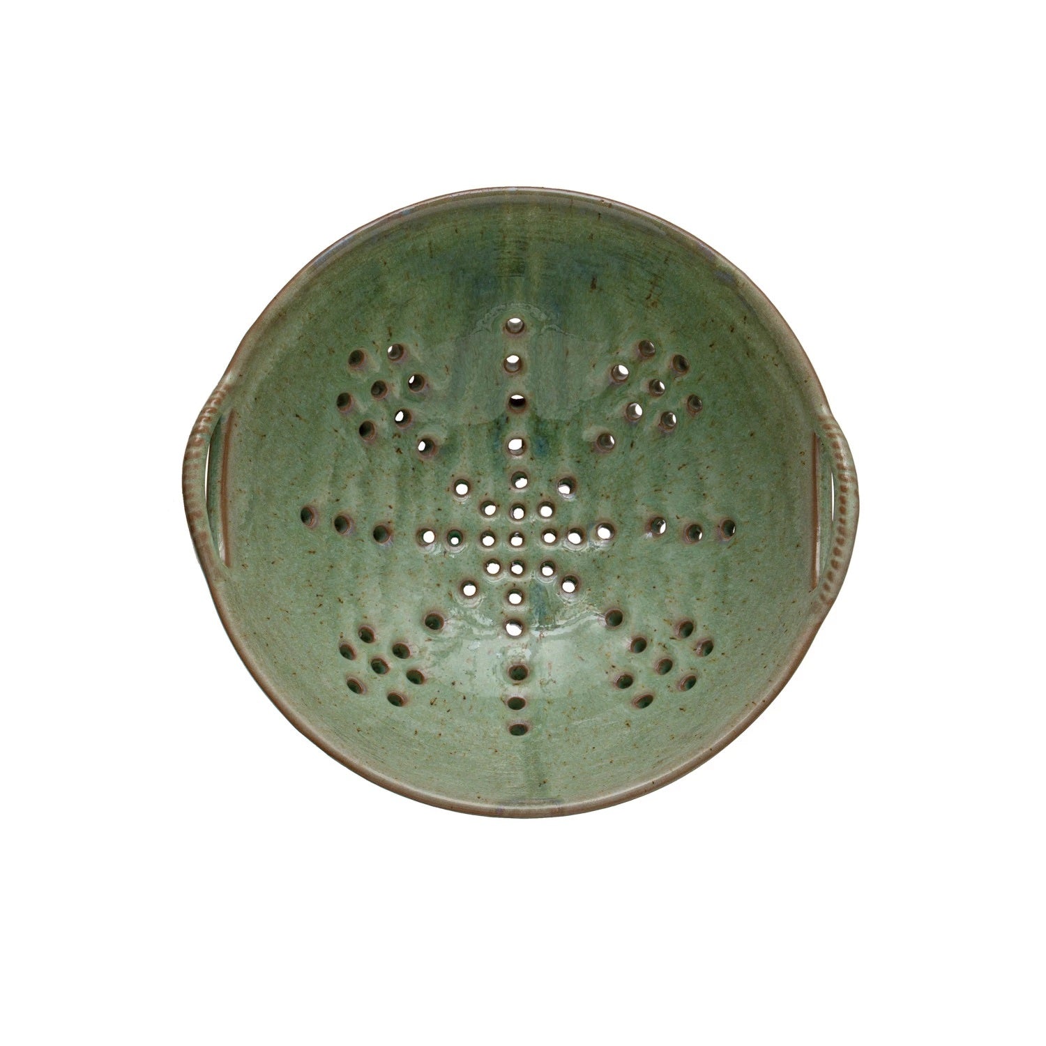 Stoneware Berry Bowl with Handles