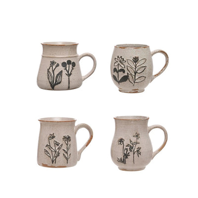 Reactive Glaze Flower Mug