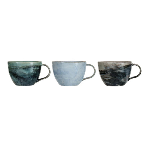 Marbled Glaze Stoneware Mug