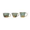 Crackle Glaze Stoneware Mug, aqua