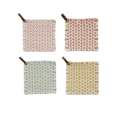 Crochet Pot Holder, pastel