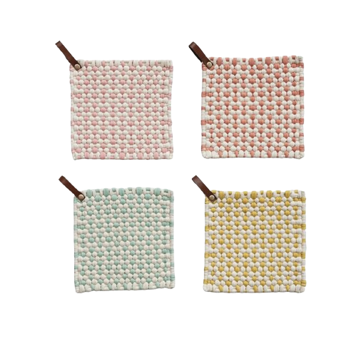 Crochet Pot Holder, pastel