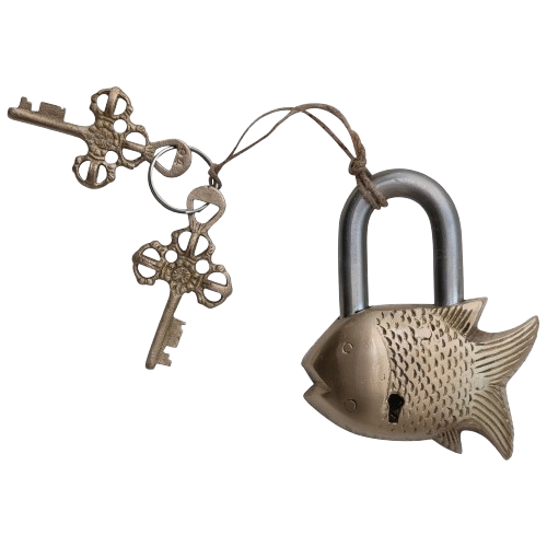 Fish Shaped Lock and Key