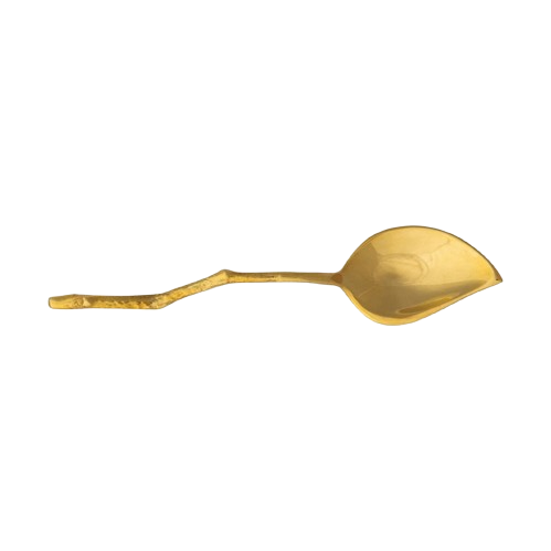 Brass Leaf and Twig Spoon