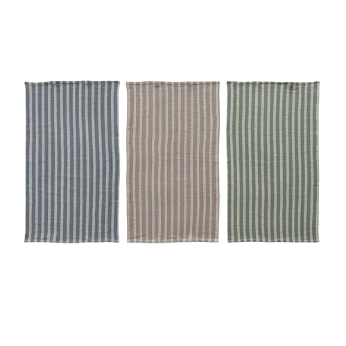 Woven Striped Tea Towel