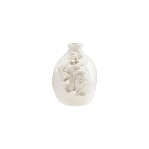 Floral Stoneware Vase