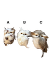 Furry Owl Ornament