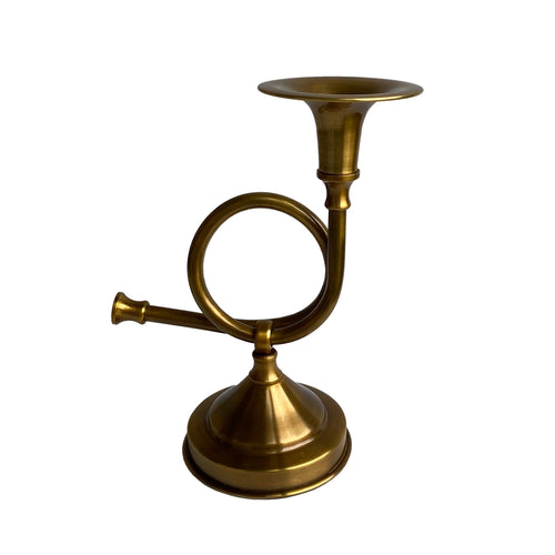 French Horn Candle Holder