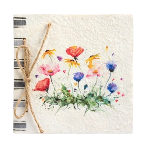 Paper Mache Journal - Wildflowers