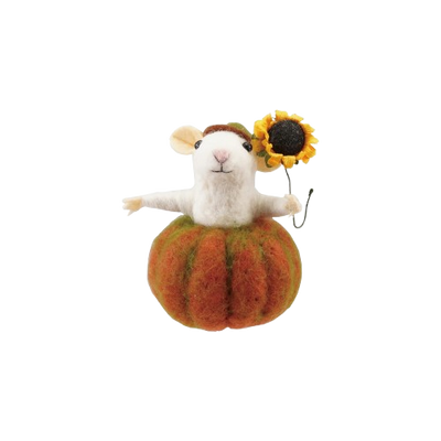 Felt Mouse - Pumpkin