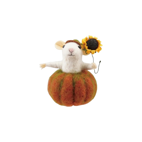 Felt Mouse - Pumpkin