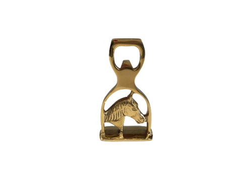Brass Horse Head/Stirrup Bottle Opener