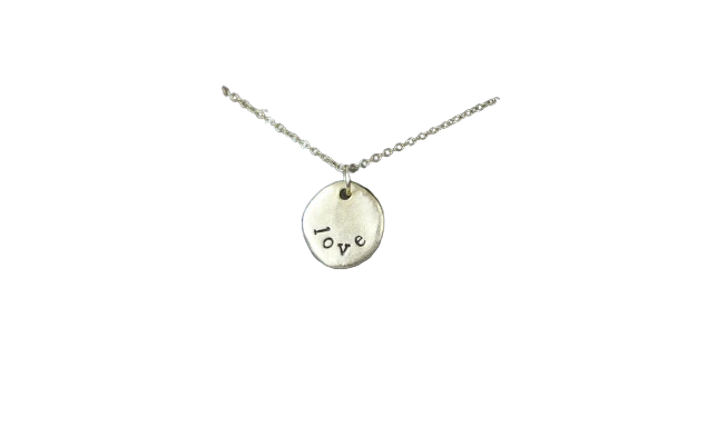 "Love" Necklace, silver